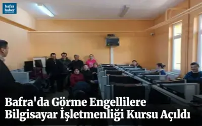 Engellilere bilgisayar kursu
