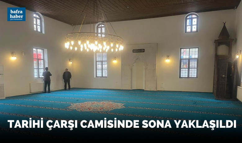 Tarihi Çarşı Camisinde Sona Yaklaşıldı - 2 yıldır ibadete kapalı Tarihi Çarşı Camisinde sona yaklaşıldı. 