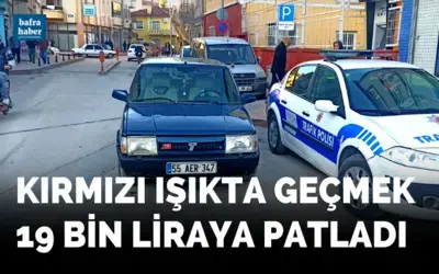 Kırmızı Işıkta Geçtiğine Bin Pişman Oldu