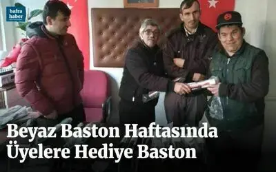 Beyaz Baston Haftasında Üyelere Hediye Baston