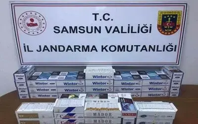 Samsun’da jandarma 10 bin 400 adet makaron ele getirdi
