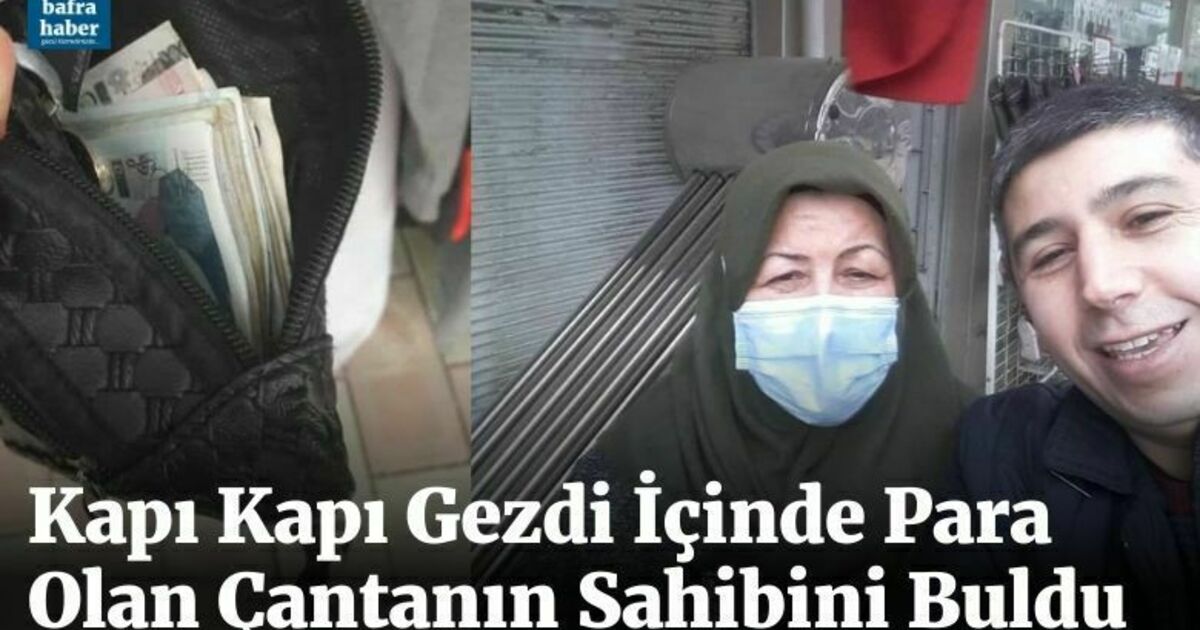 Kapı Kapı Gezdi İçinde Para Olan Çantanın Sahibini Buldu