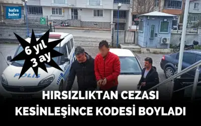 Hırsızlıktan cezası kesinleşen şahıs cezaevinde