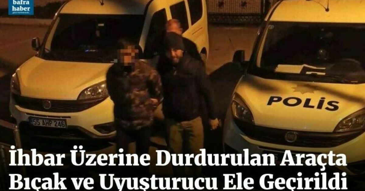İhbar Üzerine Durdurulan Araçta Bıçak ve Uyuşturucu Ele Geçti