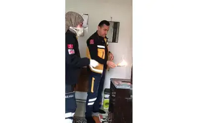 112 ekiplerinden yaşlı kadına vefa
