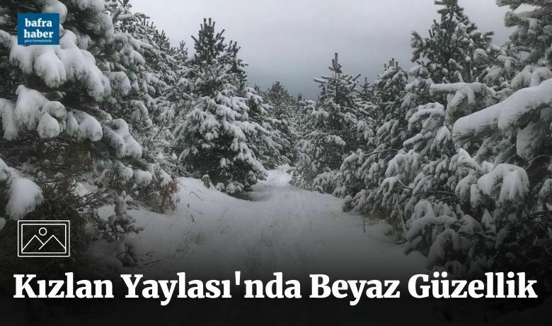 Kızlan Yaylası’nda beyaz güzellik
