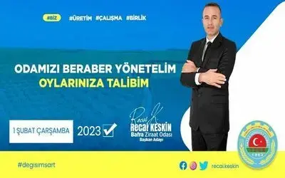 Genç Çiftçi Recai Keskin, Sizleri Kendi Kendimizi Yönetmeye Davet Ediyorum