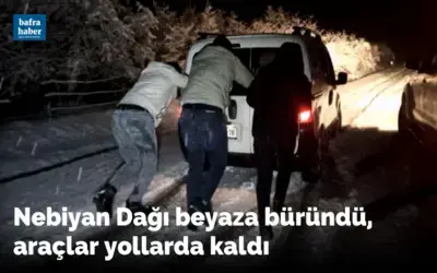 Nebiyan Dağı beyaza büründü