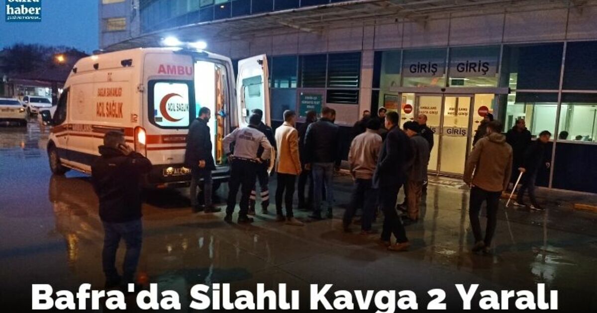 Bafra'da Silahlı Kavga 2 Yaralı 