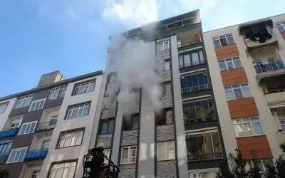 Samsun’da ev yangını
