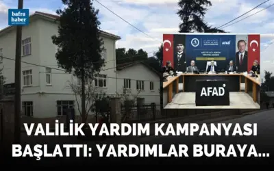 Samsun Valiliğinden yardım kampanyası