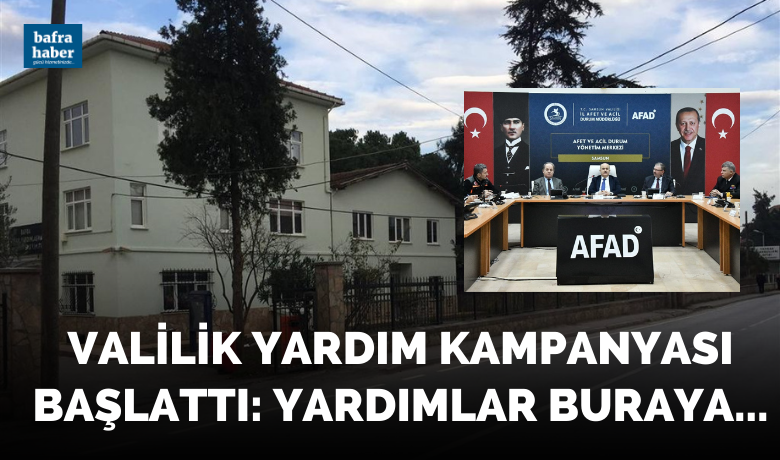 Samsun Valiliğinden yardım kampanyası - SAMSUN (İHA) – Samsun Valiliği, deprem nedeniyle mağdur olan vatandaşlara destek olmak amacıyla yardım kampanyası başlattı.