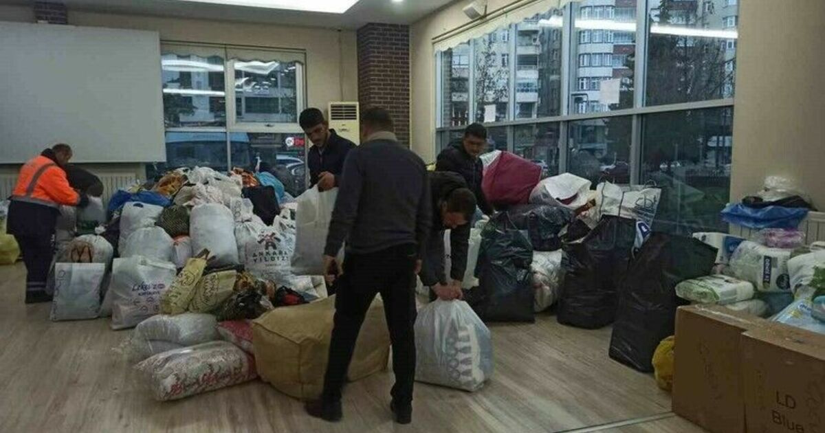 Bafra'da Afetzedeler için yardım kampanyası