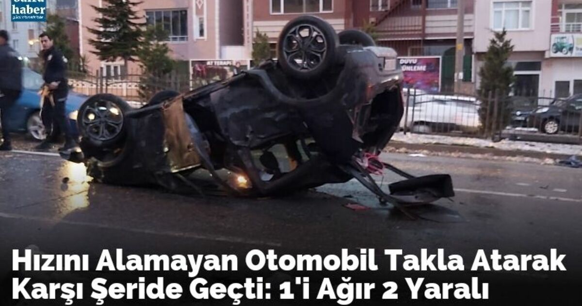 Otomobil Takla Attı: 2 Yaralı