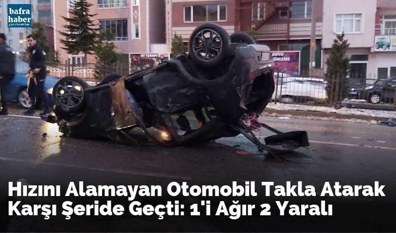 Otomobil Takla Attı: 2 Yaralı