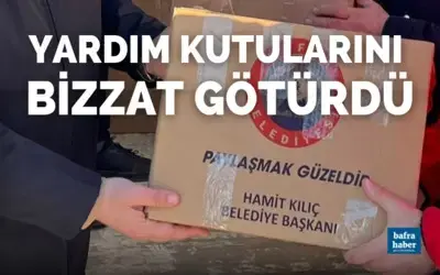 Yardım Kutularını Bizzat Götürdü!