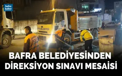 Bafra Belediyesinden Direksiyon Sınavı Mesaisi