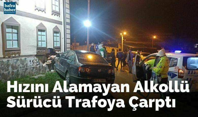 Hızını Alamayan Alkollü Sürücü Trafoya Çarptı