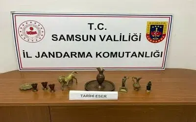 Diyarbakır’dan Samsun’a getirilen tarihi eserler ele geçirildi
