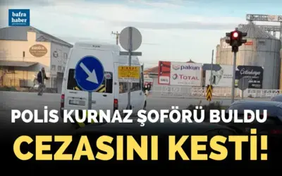 Polis Kurnaz Şoförü Buldu Cezasını Kesti!