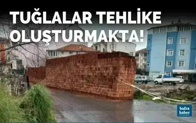 Tuğlalar Tehlike Oluşturmakta!