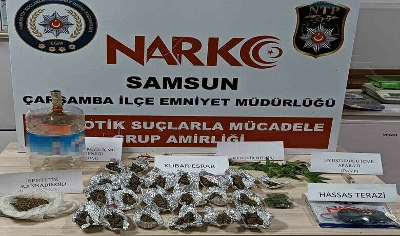 Samsun’da eş zamanlı uyuşturucu operasyonu: 2 gözaltı
