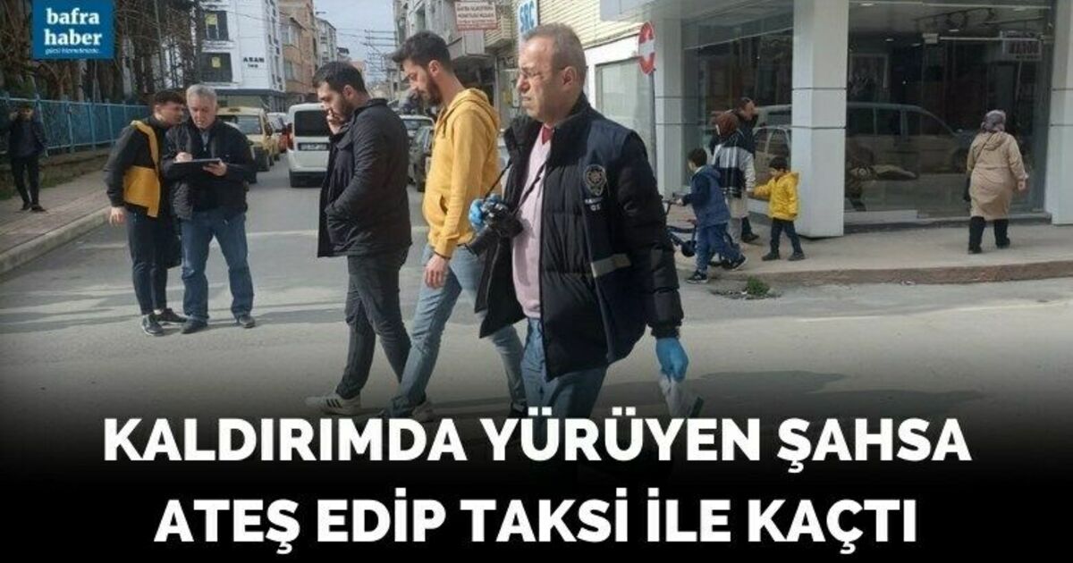 Kaldırımda yürüyen şahsa ateş edip taksi ile kaçtı