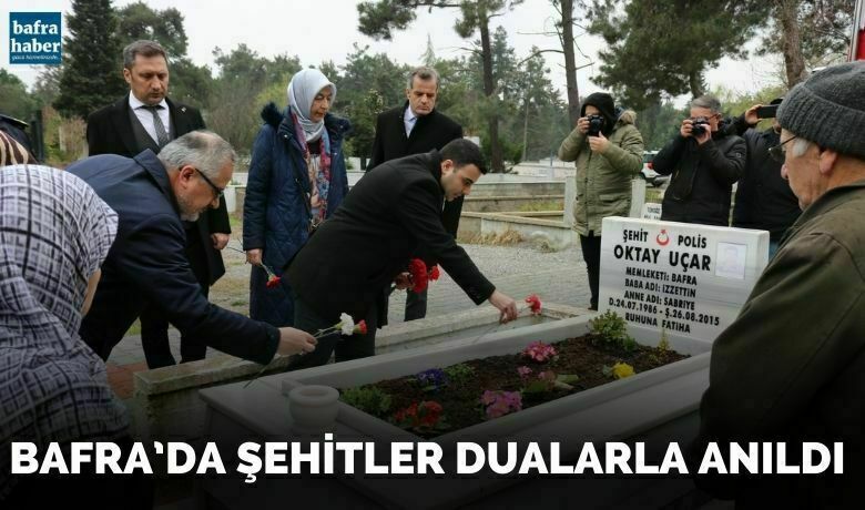 Bafra’da Şehitler Dualarla Anıldı - Samsun’un Bafra ilçesinde 18 Mart Çanakkale Zaferi ve Şehitler Günü nedeniyle tören düzenlendi.