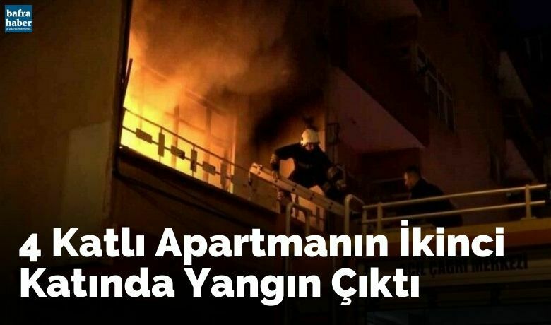 Bafra’da ev yangını korkuttu
