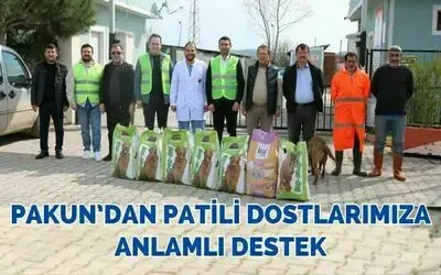 Pakun’dan Patili Dostlarımıza Anlamlı Destek