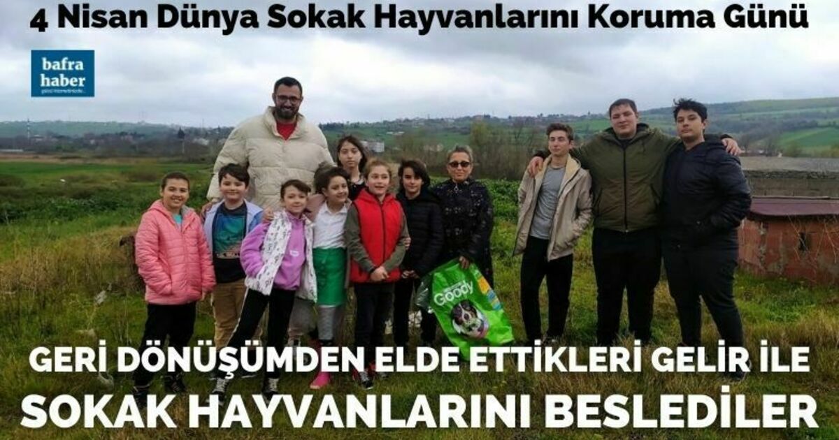 Bafra’da sokak hayvanları günü unutulmadı