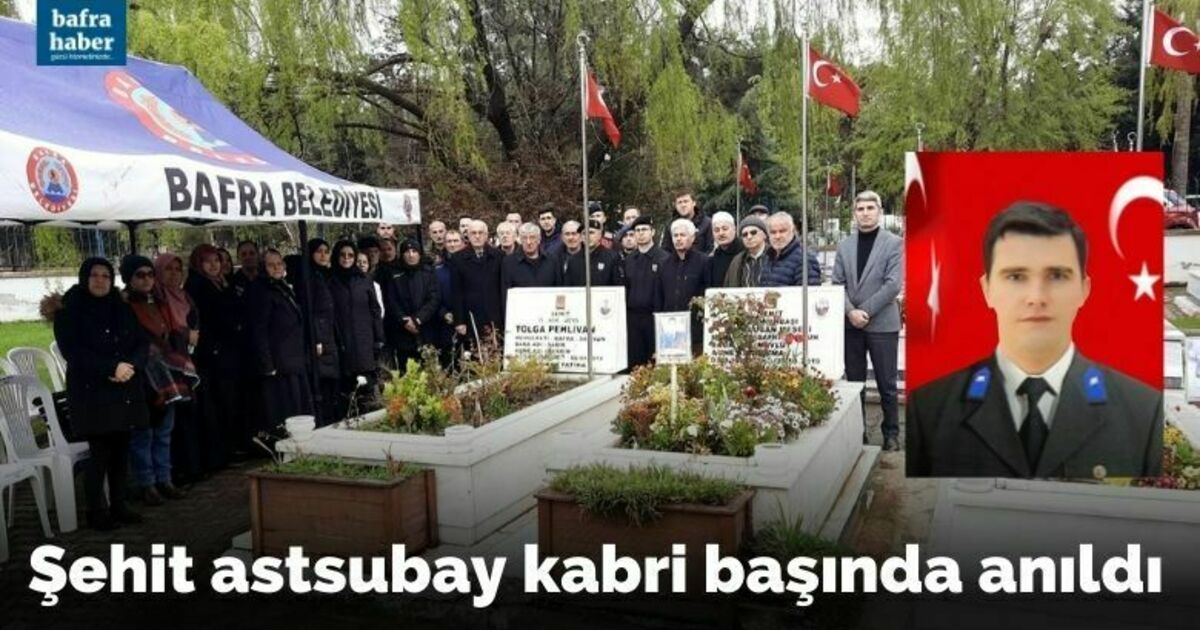 Şehit astsubay Tolga Pehlivan kabri başında anıldı