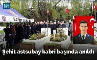 Şehit astsubay Tolga Pehlivan kabri başında anıldı
