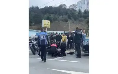 Samsun’da yunus polisleri kaza yaptı: 2 yaralı
