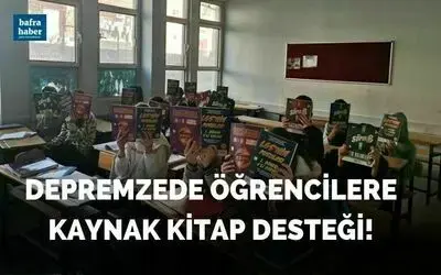 Bafder’den Depremzede Öğrencilere Kaynak Kitap Desteği!