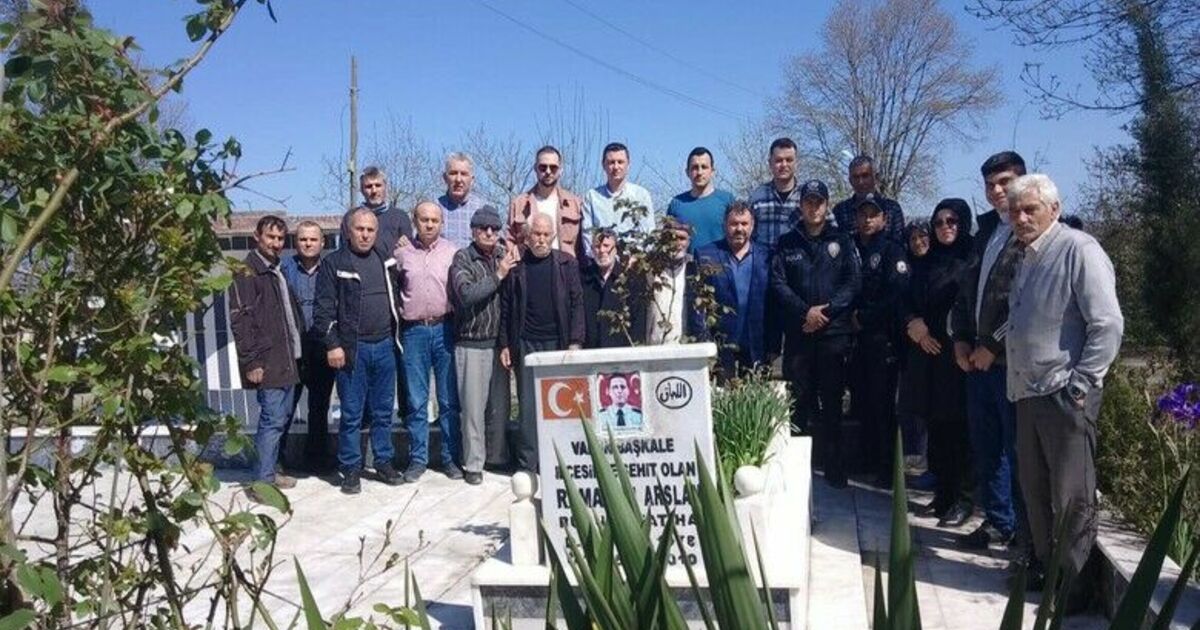 Şehit polis kabri başında anıldı
