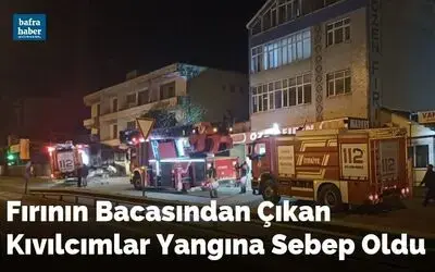 Fırının Bacasından Çıkan Kıvılcımlar Yangını Sebep Oldu