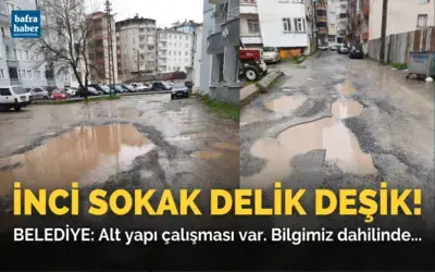 İnci Sokak Delik Deşik!