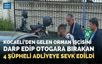 Bafra’da 4 gasp zanlısı adliyeye sevk edildi