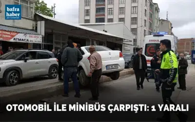 Otomobil ile minibüs çarpıştı: 1 yaralı