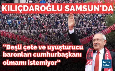 Millet İttifakı Cumhurbaşkanı adayı Kemal Kılıçdaroğlu Samsun'da