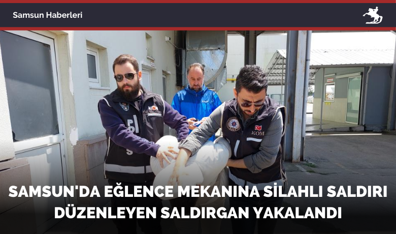 Samsun’da silahlı saldırıdüzenleyen saldırgan yakalandı - Samsun’da eğlence mekanına silahlı saldırı düzenleyerek 2’si işyeri çalışanı 4 kişiyi yaralayıp kaçan saldırgan, polisin takibi sonucu yakalanarak gözaltına alındı.