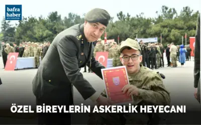 Samsun'da Özel bireylerin askerlik heyecanı