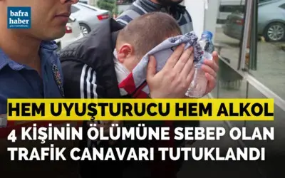 Samsun’da 4 kişinin ölümüne sebep olan sürücü tutuklandı
