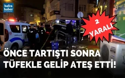 Bafra'da Alkollü mekanda tartışma: 2 yaralı