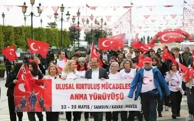 Ulusal Kurtuluş Mücadelesi Anma Yürüyüşü başladı
