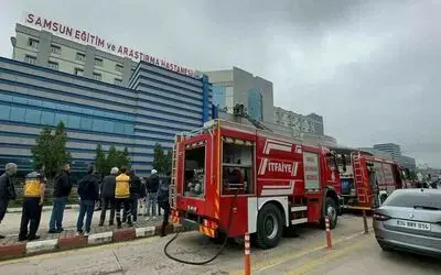 Samsun Eğitim ve Araştırma Hastanesi’nde korkutan yangın
