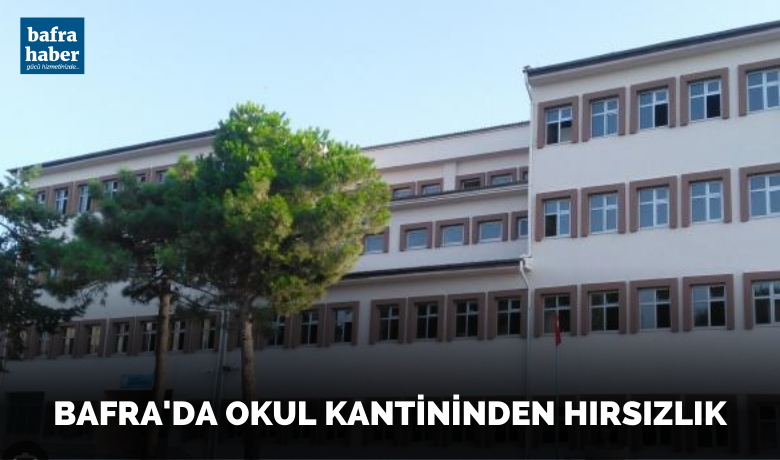 Bafra'da okul kantininden hırsızlık - Samsun’un Bafra ilçesinde oklu kantininden para ve gıda maddesi çalan şahıs tutuklandı.