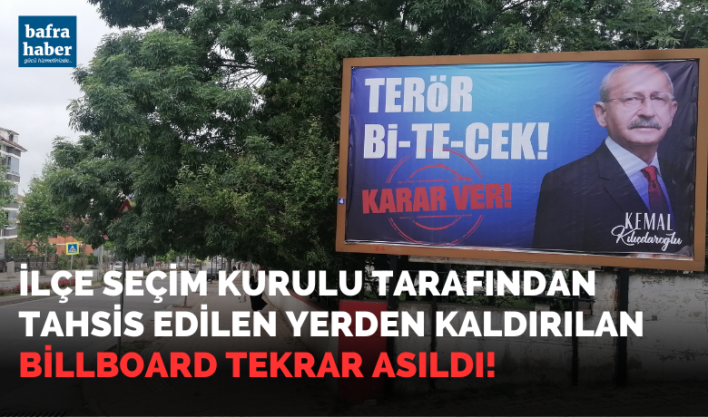 Kılıçdaroğlu Pankartı Tekrar Asıldı! - Bafra’da AK Partili gençler tarafından kaldırılan Kılıçdaroğlu pankartı tekrar asıldı. 