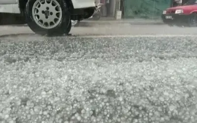 Samsun’da dolu ve sağanak
